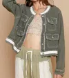 Pol Twill Jacket In Olive In Green