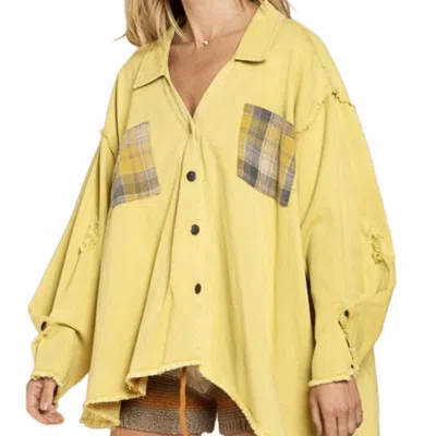 Pol Vibes Shacket In Yellow
