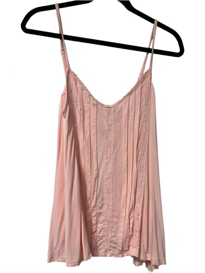 Pol Women's V Neck Tank Top In Light Pink