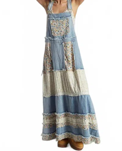 Pol Women's Vintage Floral Overall Maxi Dress In Multi