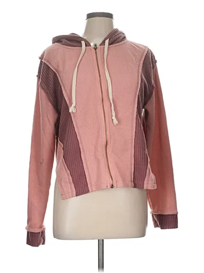 Pre-owned Pol Zip Up Hoodie In Pink