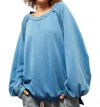 Pol Zoey Criss-cross Back Sweatshirt In Colbalt In Multi