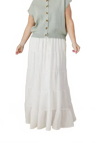 Polagram Ada Maxi Skirt - Plus In White
