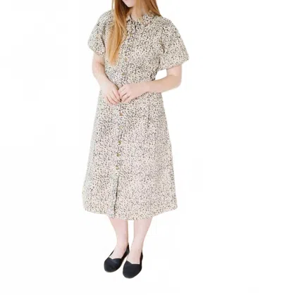 Polagram Allie Midi Dress In Beige