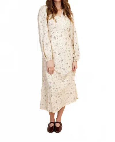 Polagram Ariette Floral Dress In Cream Multi In Neutral