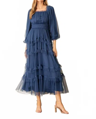 Polagram Arrington Dress In Navy In Blue