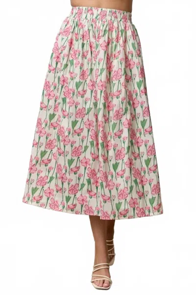 Polagram Blossom Skirt In Pink