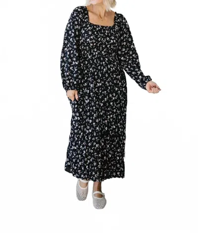 Polagram Bryce Midi Dress In Black
