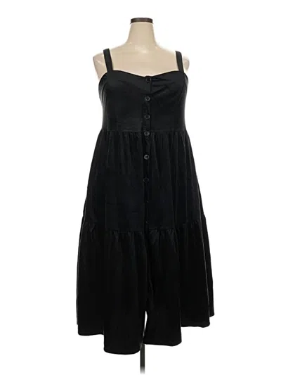 Pre-owned Polagram Casual Dress In Black