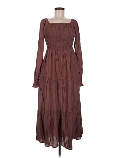 Pre-owned Polagram Casual Dress In Brown