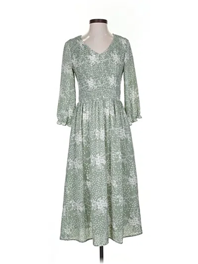 Pre-owned Polagram Casual Dress In Green