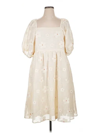 Polagram Casual Dress In Ivory