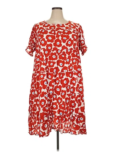 Pre-owned Polagram Casual Dress In Red