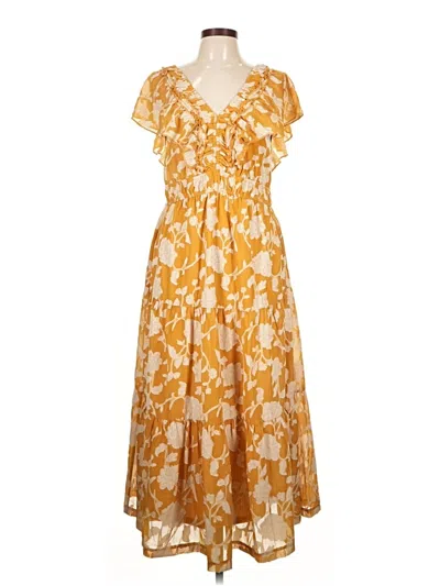 Pre-owned Polagram Casual Dress In Yellow