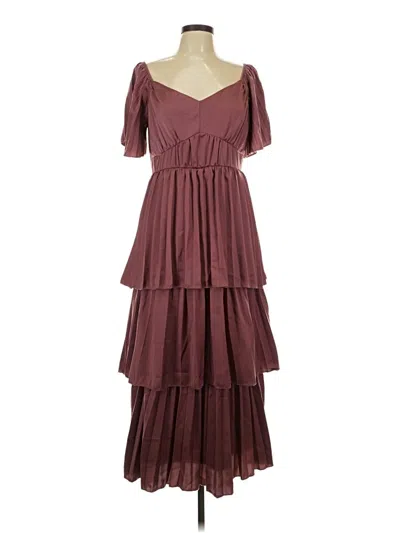 Pre-owned Polagram Cocktail Dress In Burgundy