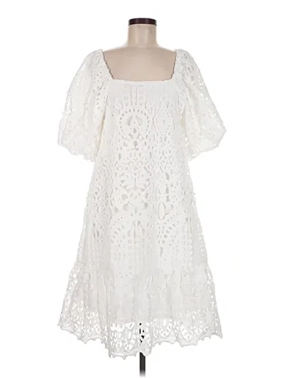 Pre-owned Polagram Cocktail Dress In White