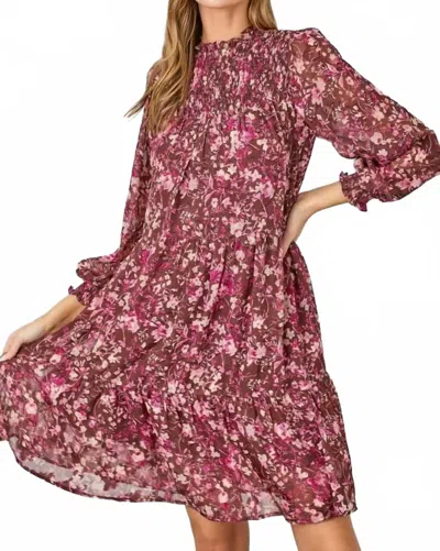 Polagram Dyer Dress In Brown In Multi