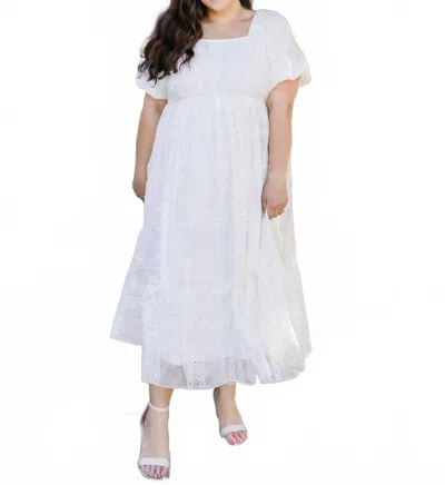 Polagram Elaine Maxi Dress In White