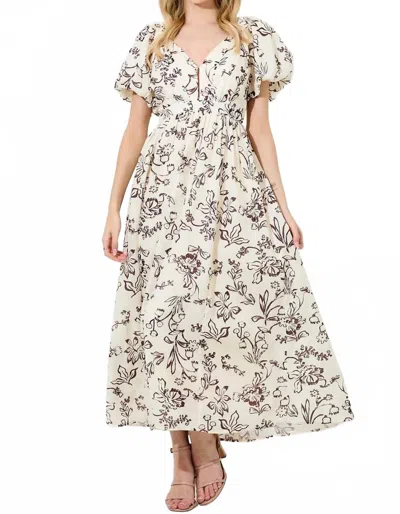 Polagram Elowen Maxi Dress In Floral In Multi