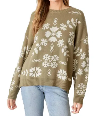 Polagram Everman Sweater In Olive In Green