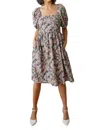 Polagram Excellence Without Effort Floral Dress In Multi In Multi