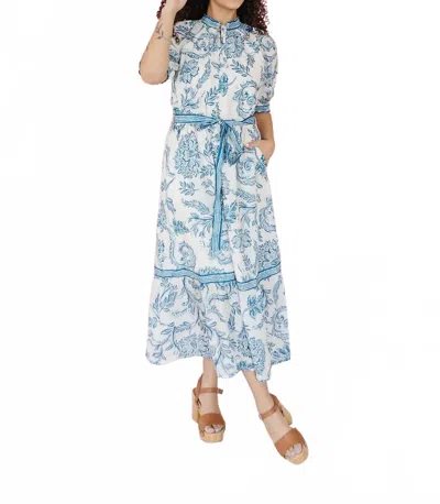 Polagram Gia Midi Dress In Blue