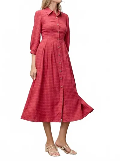 Polagram Harlem Midi Dress In Red