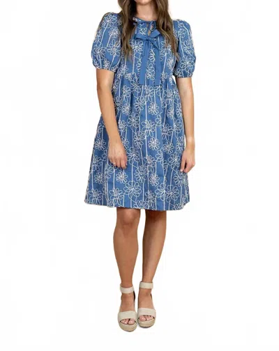 Polagram Hollin Mini Dress In Blue