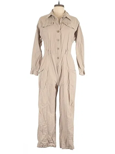 Pre-owned Polagram Jumpsuit In Tan