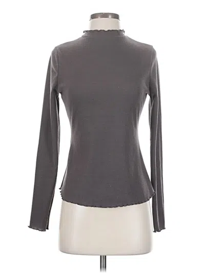 Pre-owned Polagram Long Sleeve Top Gray Turtleneck Tops
