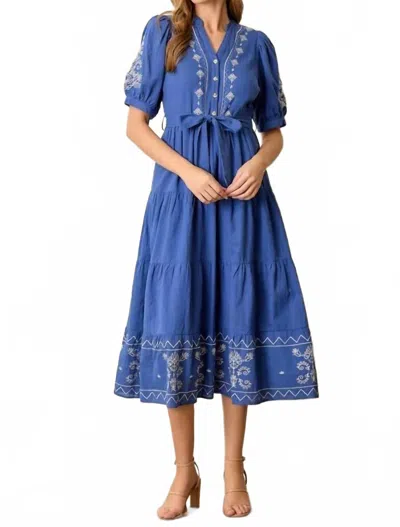 Polagram Lorton Dress In Blue