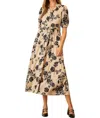 Polagram Madrid Maxi Button Up Tiered Dress In Cream In White