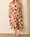 Polagram Natasha Maxi Dress In Red In Multi