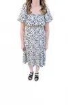 Polagram Newkirk Dress In Black In White