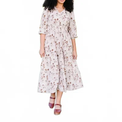 Polagram Nina Maxi Dress In Cream In White