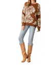 Polagram Parrish Sweater In Brown In Multi
