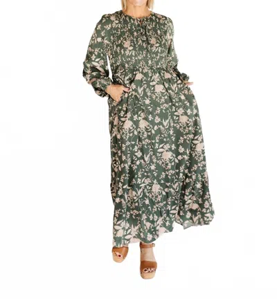 Polagram Rayne Maxi Dress In Green
