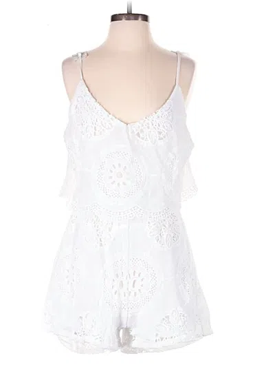 Pre-owned Polagram Romper In White