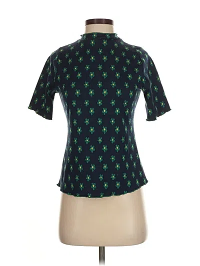 Pre-owned Polagram Short Sleeve Blouse In Green