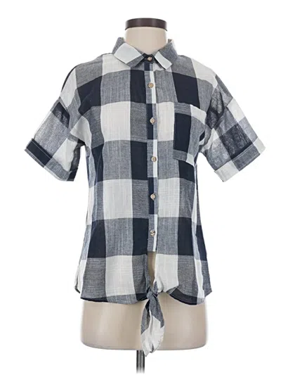 Pre-owned Polagram Short Sleeve Button Down Shirt In Gray