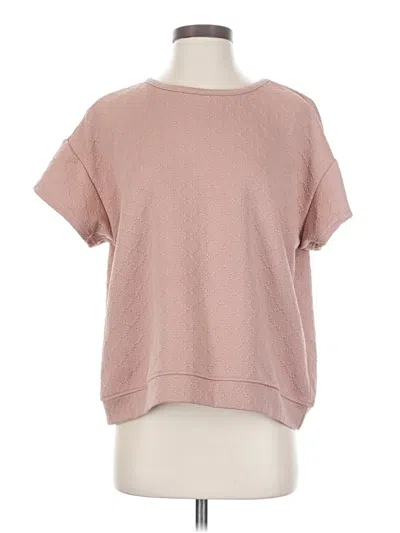 Pre-owned Polagram Short Sleeve Top Pink Crew Neck Tops