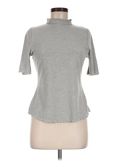 Pre-owned Polagram Short Sleeve Turtleneck In Gray