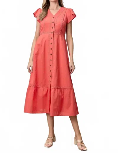 Polagram Solana Dress In Red