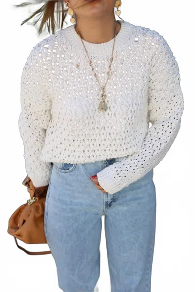 Polagram Swiney Top In White