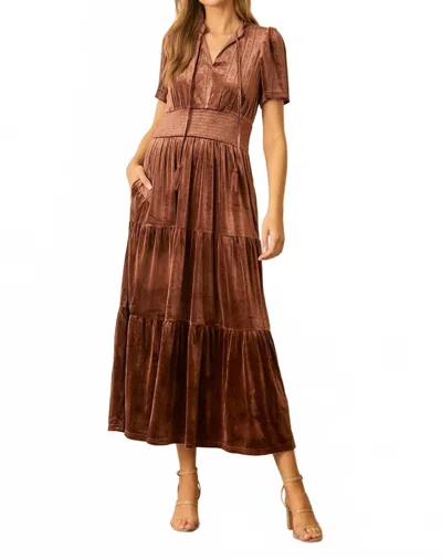 Polagram Veronica Dress In Brown