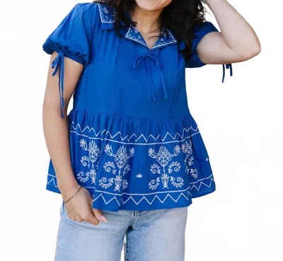 Polagram Women's Jessica Top In Blue