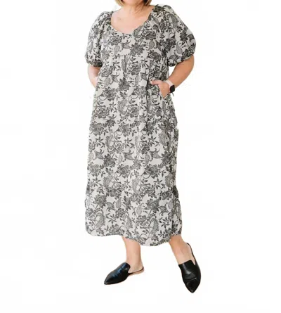 Polagram Women's Joelle Midi Dress In Gray In Grey