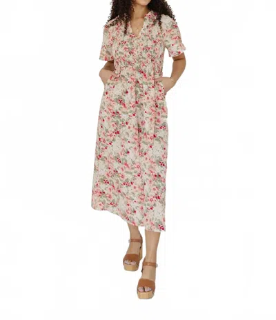 Polagram Women's Lana Midi Dress In Pink In Multi