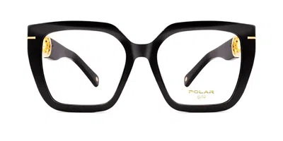 Polar 1003 77 Occhiali Da Vista Neri Per Donna (solo Montatura) In Black