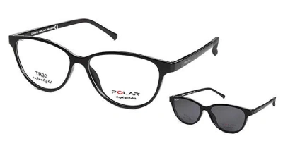 Polar 404 With Clip On Women's Glasses, Black, Size 54